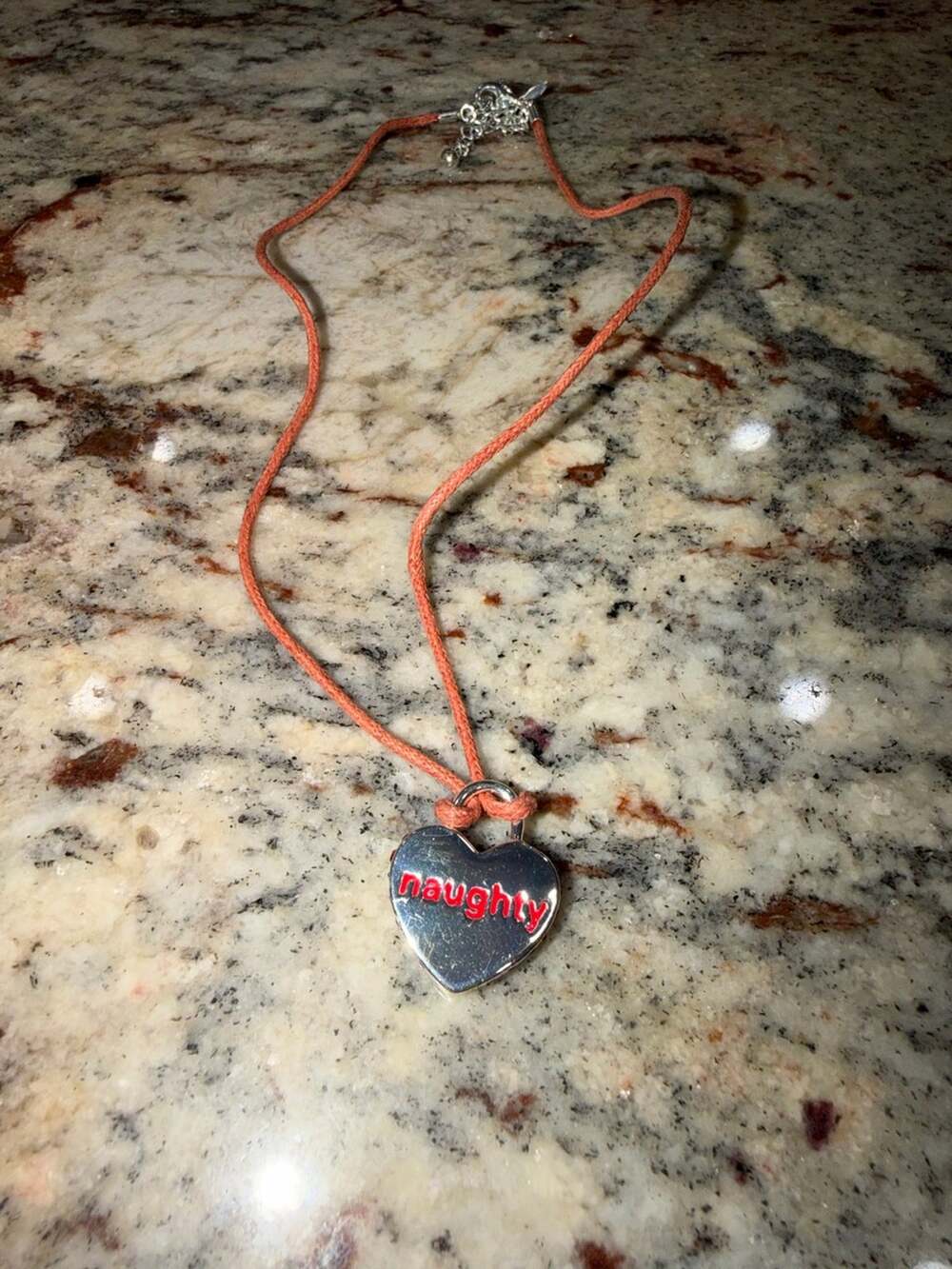NRT Naughty Nice Heart Pendant Necklace